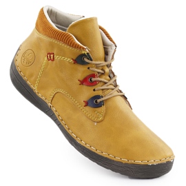 Stivali da donna Isolato Isolato Comodo Rieker giallo 52544-68 1