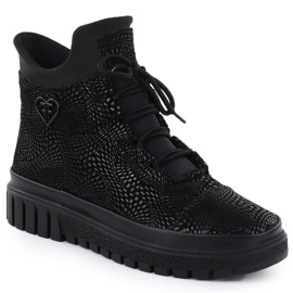 Stivali da donna in pelle luccicante Black Filippo DBT7302 1