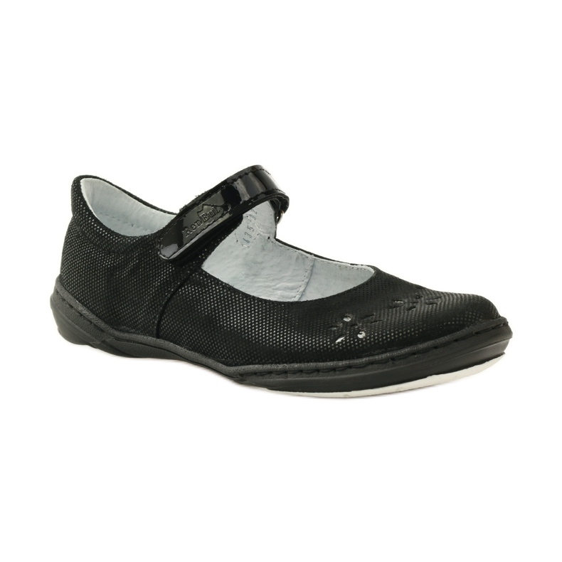 Ballerine da bambina fiori Ren But 4351 nero 1