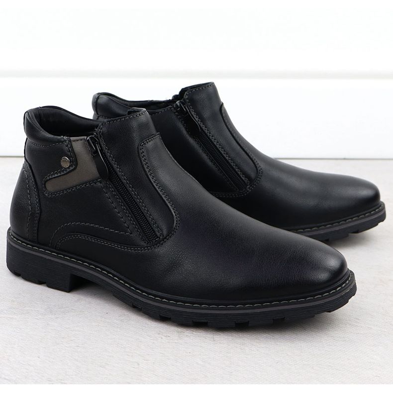 Stivali da uomo Stivali isolati per Black Vanhorn AN71309 Sliders nero 2
