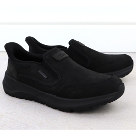 Scarpe in pelle impermeabile, Rieker nero Shoed maschile 06052-00 2