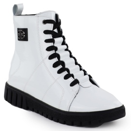 Stivali bianchi da donna isolati in pelle Filippo DBT7273/25 1