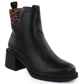Stivali in pelle sul Black Vinceza 26-66855 Post 1