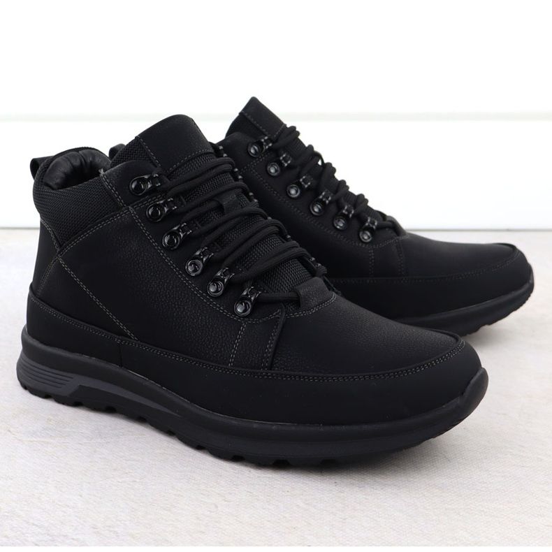 Stivali da marciale isolati da uomo Black UniSoft 25MN02-9434 2