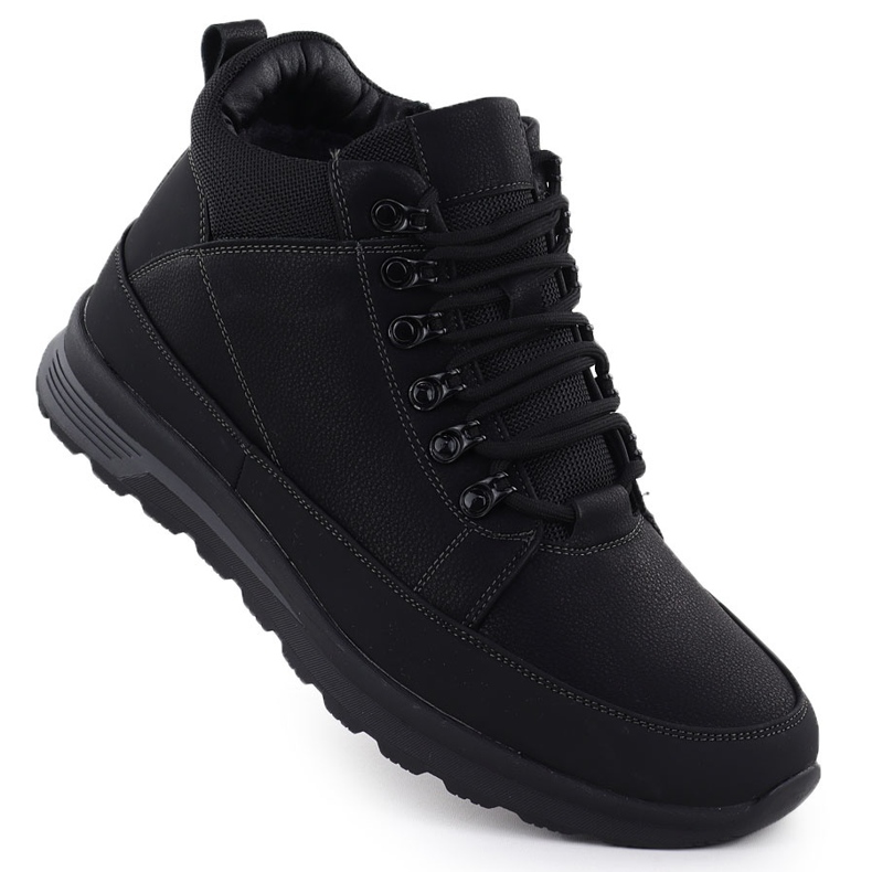 Stivali da marciale isolati da uomo Black UniSoft 25MN02-9434 1