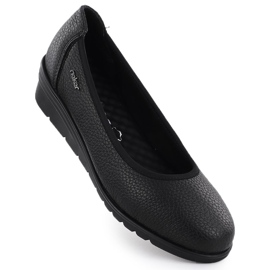 Scarpe in pelle da donna, Rieker nero L5360-00 1