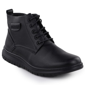 Stivali maschili isolati Black Unisoft 24MN16-7515 1