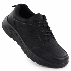Scarpe da uomo con lacci neri unsoft 25mn16-9274 1