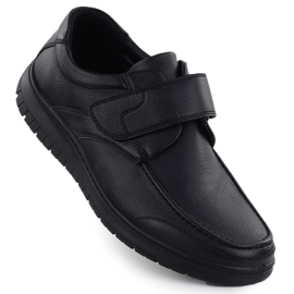 Scarpe in velcro nero unsoft 24mn16-7510 1