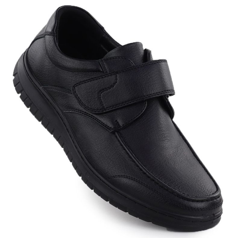 Scarpe in velcro nero unsoft 24mn16-7510 1