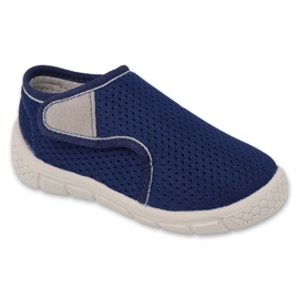 Ciabatte per bambini Befado con velcro 536P006 blu navy 1