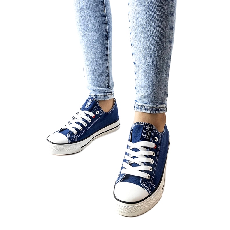 News Sneaker giovanili legati blu navy 8sp30-4723 1