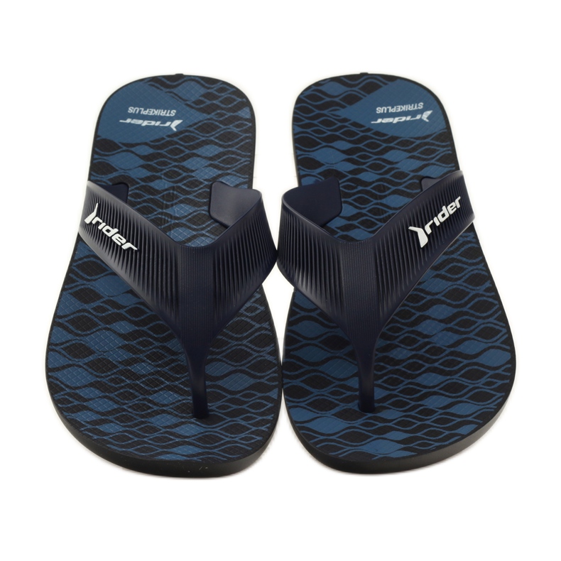 Ciabatte da uomo Rider 11073 blu navy nero 4