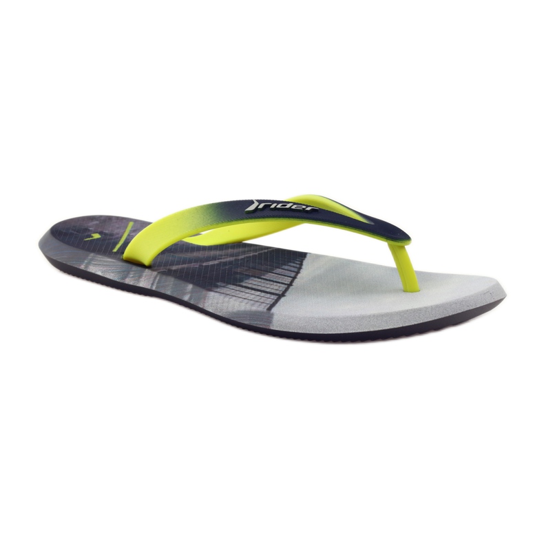 Infradito uomo Rider 10719 grigio giallo 1