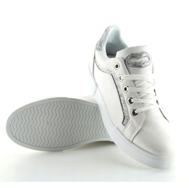 Sneakers da donna bianche e argento BM1972 BIANCO / ARGENTO 1