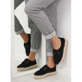 Espadrillas da donna nere LL-118 Nero 1