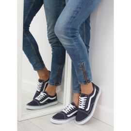 Sneakers da donna blu navy DC3 bianca 2