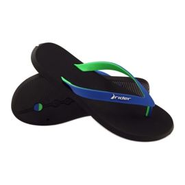 Infradito da uomo Rider 10594 nero blu verde 3