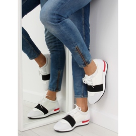 Scarpe sportive bianche 16-515 BIANCO / ROSSO nero 1