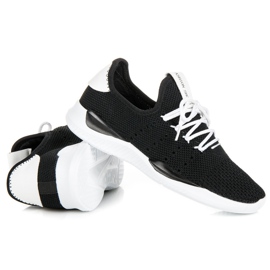 Sneakers allacciate traforate nero 1