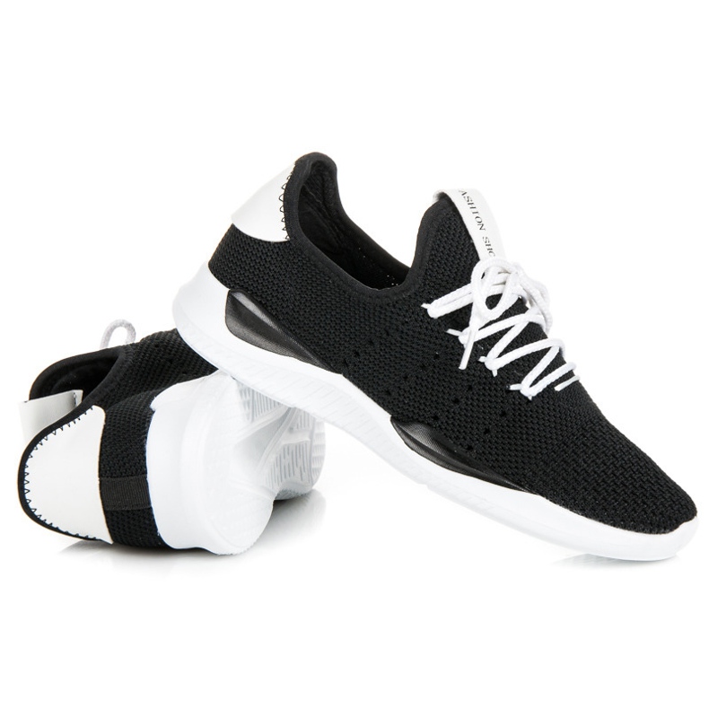 Sneakers allacciate traforate nero 1
