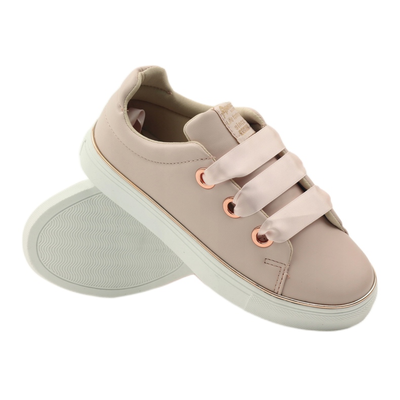 American Club Sneakers raso americano 17508 laccio rosa 3