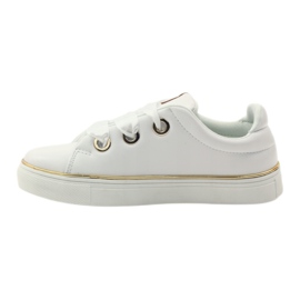 American Club Sneaker da donna Stringa di raso 17152 bianco 2