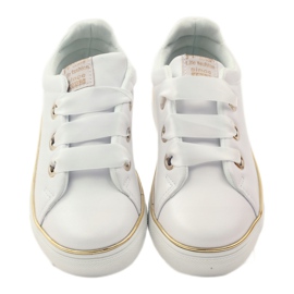 American Club Sneaker da donna Stringa di raso 17152 bianco bianca 4
