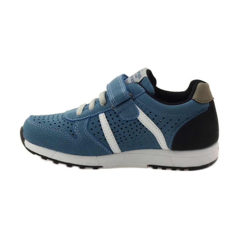 American Club ADI sport intarsio in pelle americana grigio blu nero bianco 2
