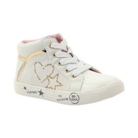 American Club Il cuore americano della ragazza sportiva giallo bianco 1