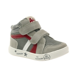 American Club Scarpe sportive americane 17353 rosso grigio 1