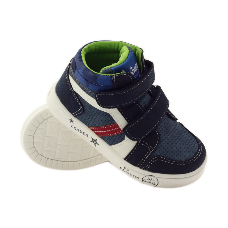 American Club Scarpe sportive americane 17353 blu navy rosso bianca 3