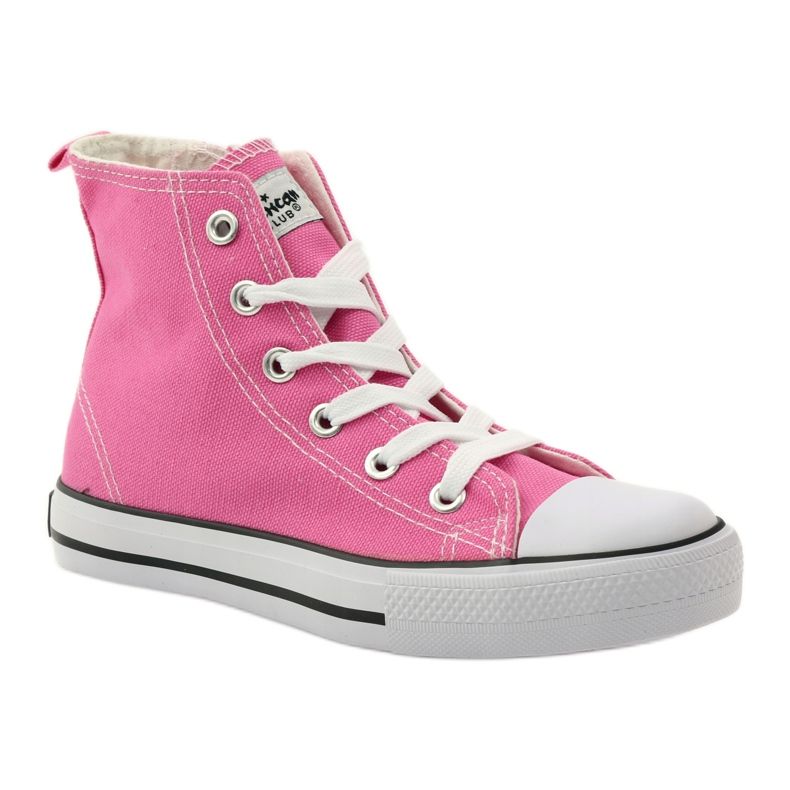 American Club Sneaker sneaker da donna e lacci rosa 1