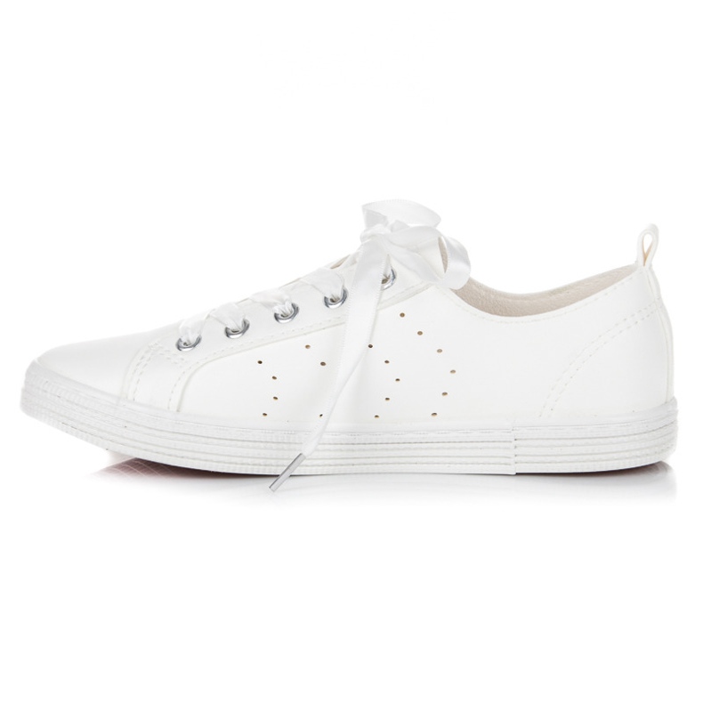 Mckeylor Sneakers Bianche Legate Con Un Nastro bianco 1