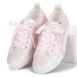 Mckeylor Sneakers Rosa Legate Con Un Nastro 2