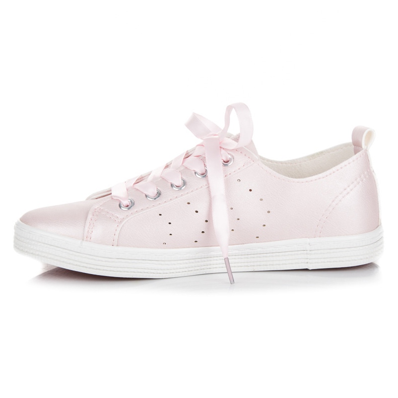 Mckeylor Sneakers Rosa Legate Con Un Nastro 1