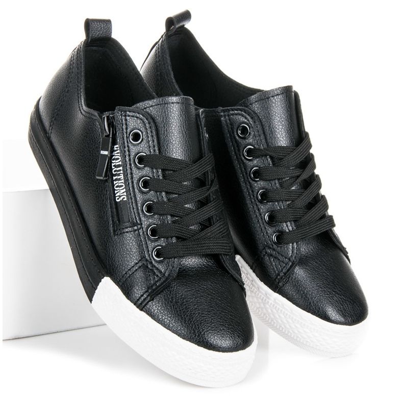 Scarpe Da Ginnastica Sulla Piattaforma nero 1