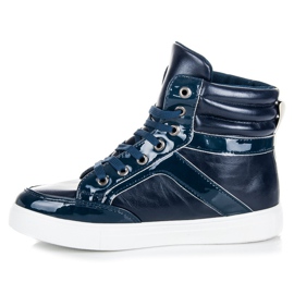 Emaks Sneakers stringate sopra la caviglia blu 1