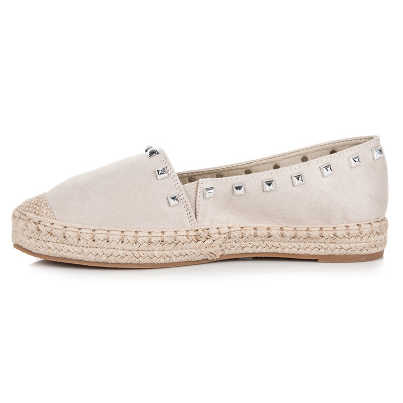 Nio Nio Espadrillas beige con borchie 1