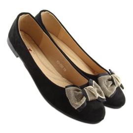 Classiche ballerine nere nere da donna nero 2