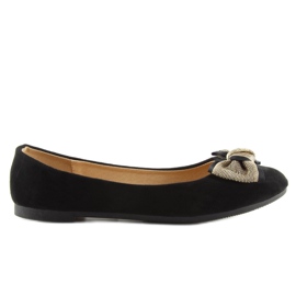Classiche ballerine nere nere da donna nero 1