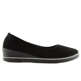 Ballerine nere con zeppa D73 nere nero 2