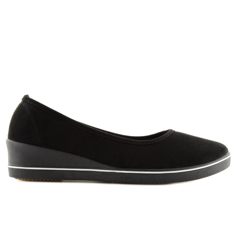 Ballerine nere con zeppa D73 nere nero 2
