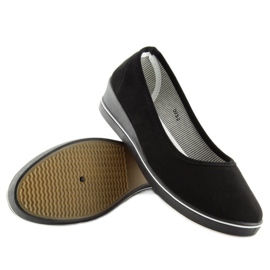 Ballerine nere con zeppa D73 nere nero 1