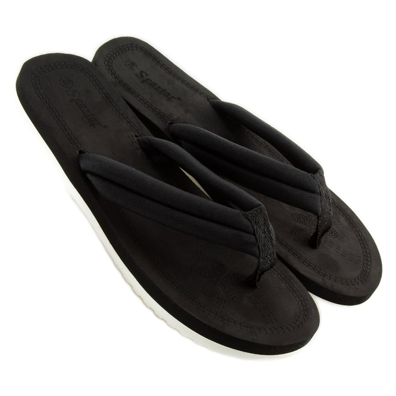Infradito da donna nere nere CK38 nere nero 2
