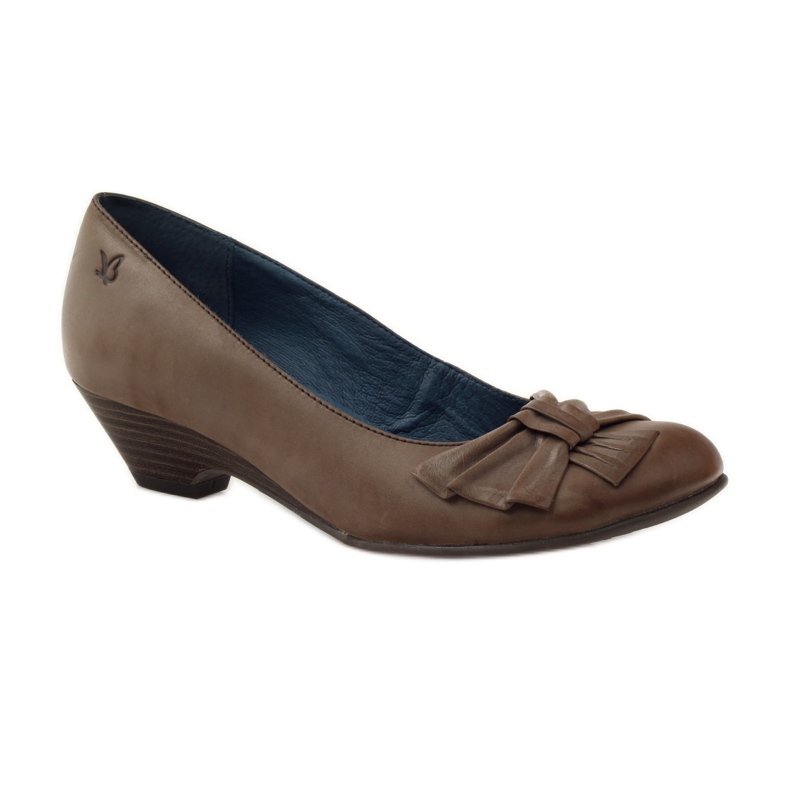 Décolleté da donna con fiocco Caprice 22307 marrone multicolore 1