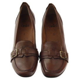 Scarpe basse Caprice décolleté da donna 24305 marrone 4