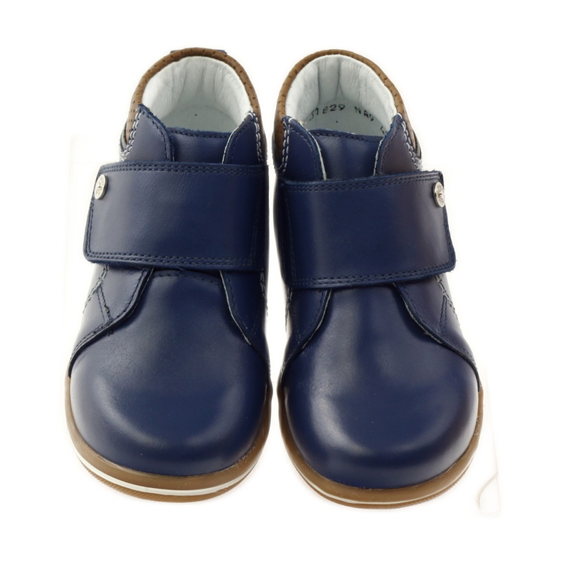 Stivali in velcro Bartek 31829 blu navy marrone 4