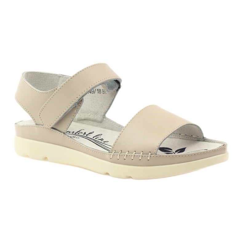 Filippo Comodi sandali beige con velcro 1