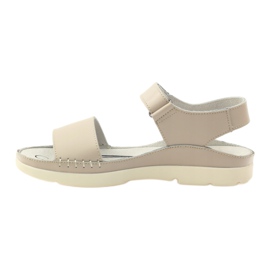 Filippo Comodi sandali beige con velcro 2